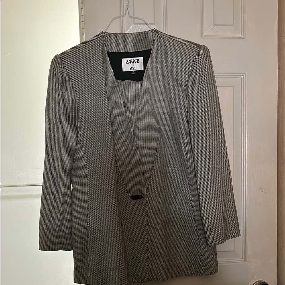 Kasper Gray Work Skirt Set